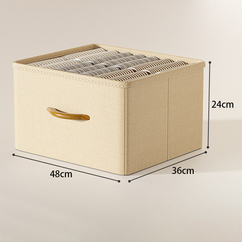 42L Collapsible Washable Storage Box Imitation Linen Organizer for Clothes Bedding 42L Collapsible Washable Storage Box Imitation Linen Organizer for Clothes Bedding